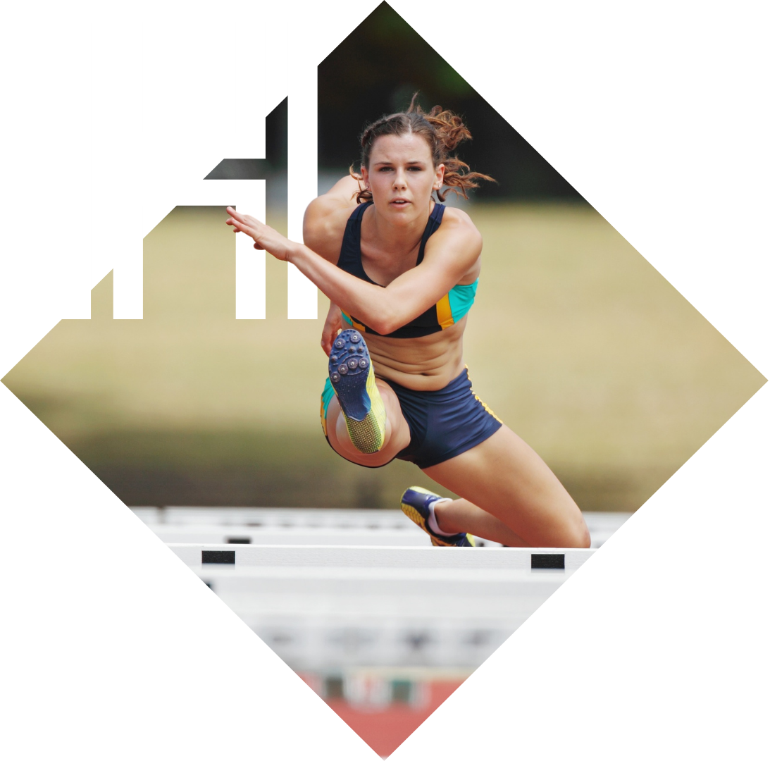 Hurdle H White Square 45